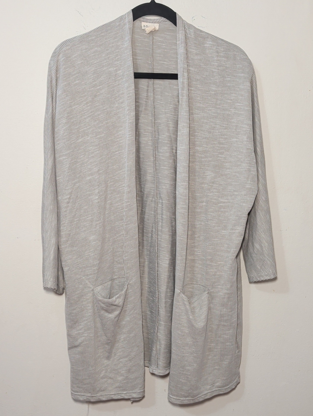 Donni Open-Front Cardigan Sandwash Grey-Beige Women's One Size Fits All OSFA